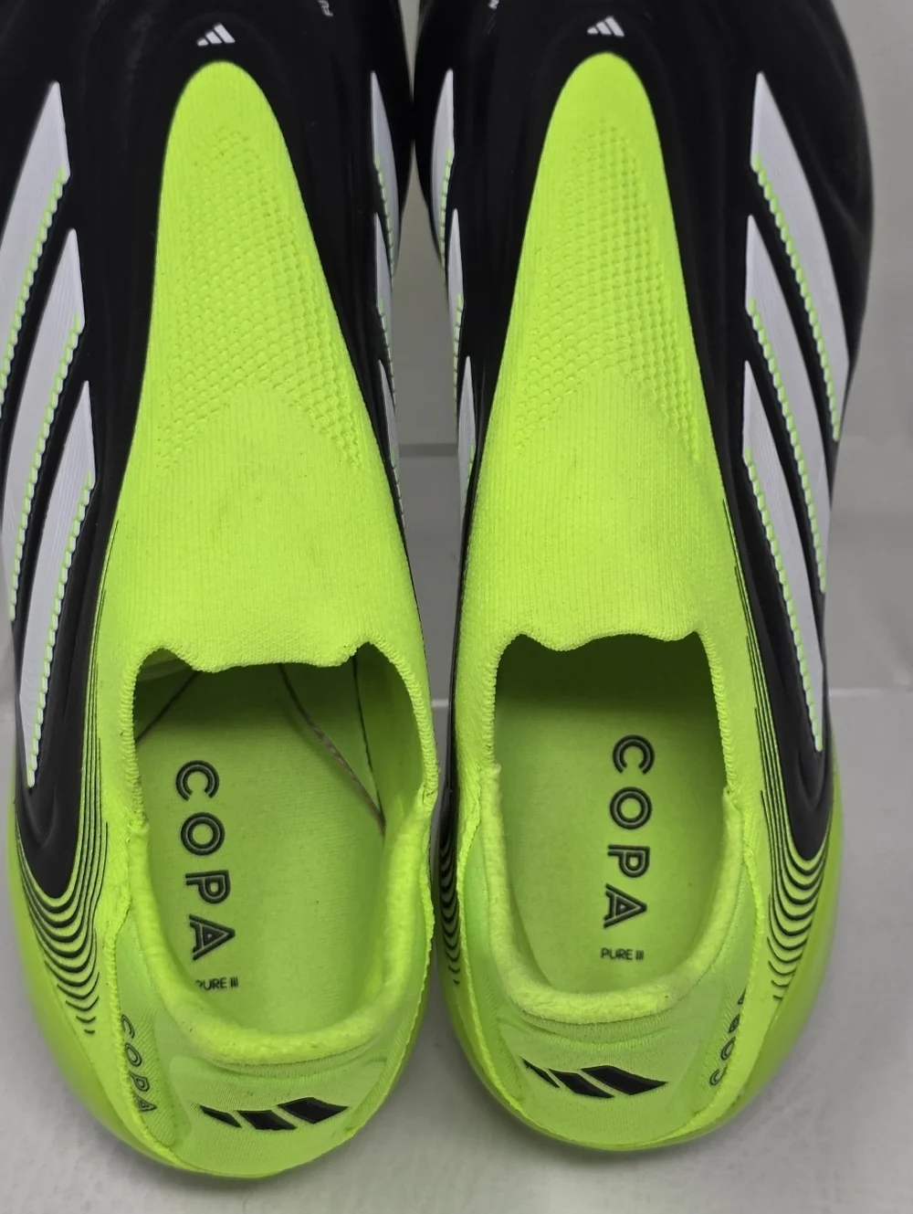 Adidas Copa Pure 3 Elite Mens Sz 9.5 Laceless FG Soccer Cleats Black JH6302 New